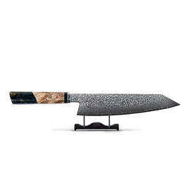 Shinrai Knives - Onyx Oktagon Damast Kiritsuke Messer 23 CM - Sonderausgabe Kiritsuke mes Damascus Onyx Octagon Keukenmessen Shinrai Japan