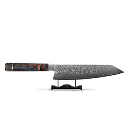 Shinrai Knives - Bunt Oktagon Damast Kiritsuke Messer 23 CM - Sonderausgabe Kiritsuke Octagons Series - Kiritsuke mes type 1 Keukenmessen Shinrai Japan