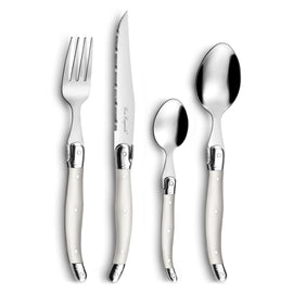 Lou Laguiole - Tradition 24-teiliges Besteckset - Perle Lou Laguiole - 24-pc cutlery set in open window box - pearl Bestekset Lou Laguiole