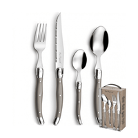 Lou Laguiole - Tradition 24-delige Bestekset - Taupe Bestekset Lou Laguiole