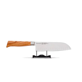 Messermeister - 16,5 cm Oliva Luxus-Santoku mit Grübchen Messermeister - 16,5 cm Oliva Luxe santoku met kuiltjes Santokumes Messermeister