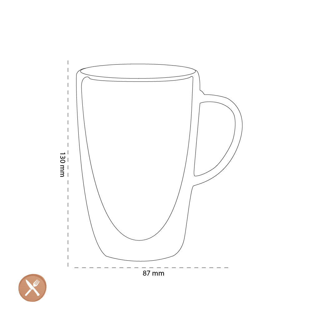 Leonardo - DOU Tee-/Kaffeetasse, doppelwandig, 400 ml