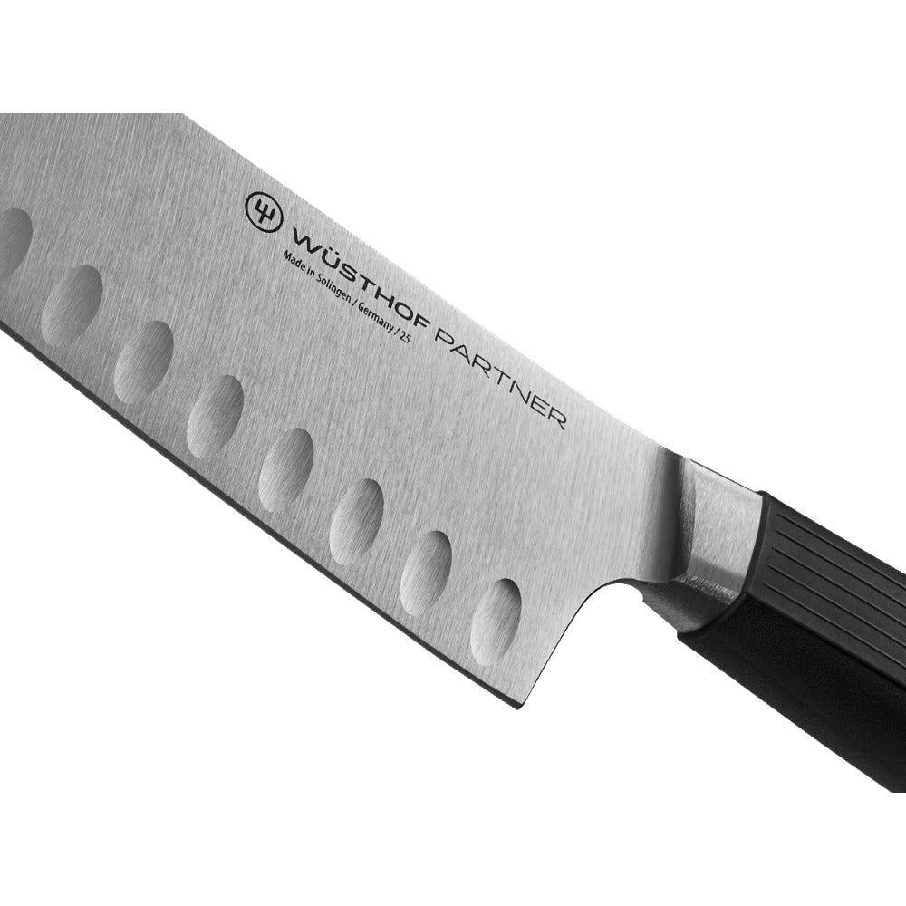 Wüsthof - Partner Santoku halber Kropf, mit Mulden 17 cm