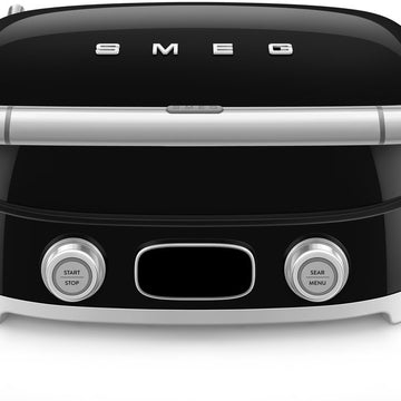 Smeg - Multifunctionele Grill  | Zwart | Jaren 50 | Contactgrill