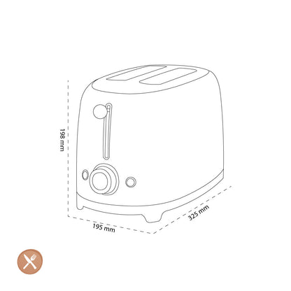 Smeg - Toaster | Schwarz | 1950er Jahre | Toaster 2x2