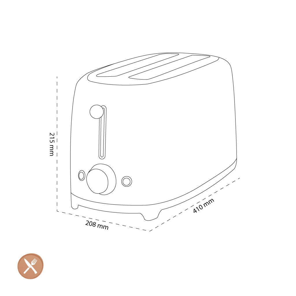 Smeg - Toaster | Creme | 1950er Jahre | Toaster 2x4