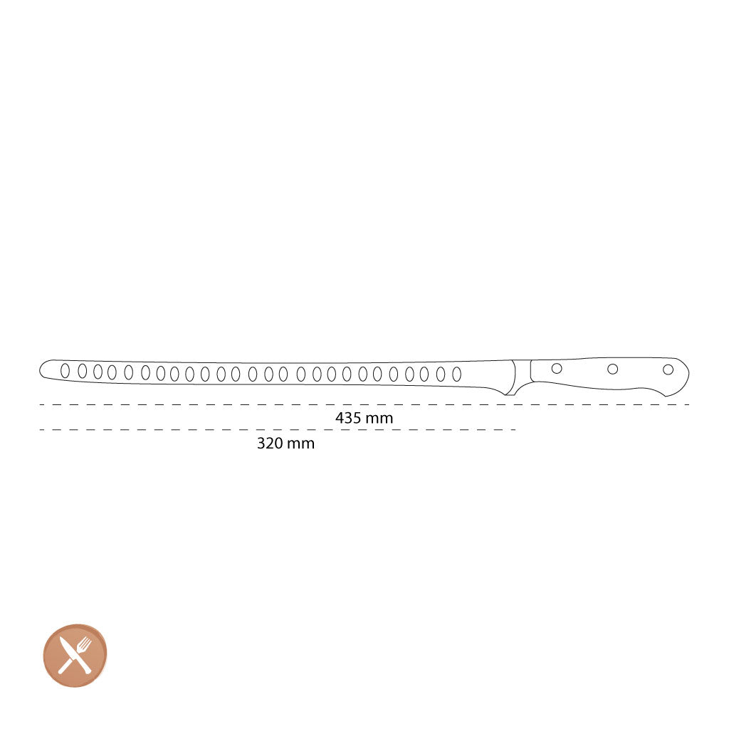 Wüsthof - Klassisches Lachsmesser mit Löchern 32 cm