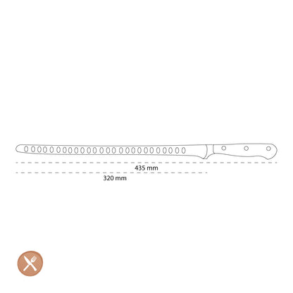 Wusthof - Couteau à saumon classique avec trous 32 cm