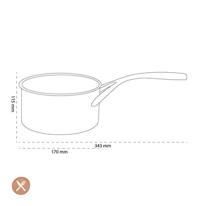 Demeyere - Atlantis 7 Casserole sans couvercle 16 cm