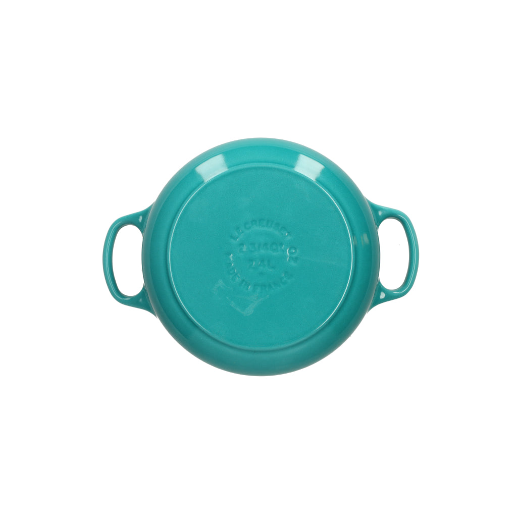 Le Creuset - Braten- / Schmortopf Signature rund Caribbean Blue 20cm 2,4l