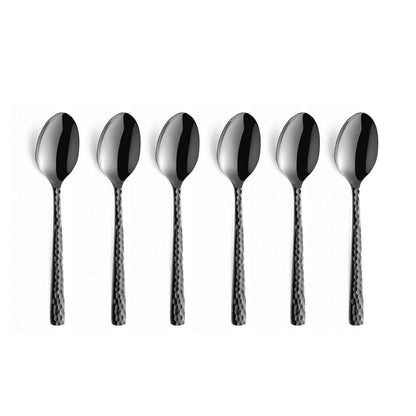 6-pc set mocca spoons in trend box - Black Amefa 