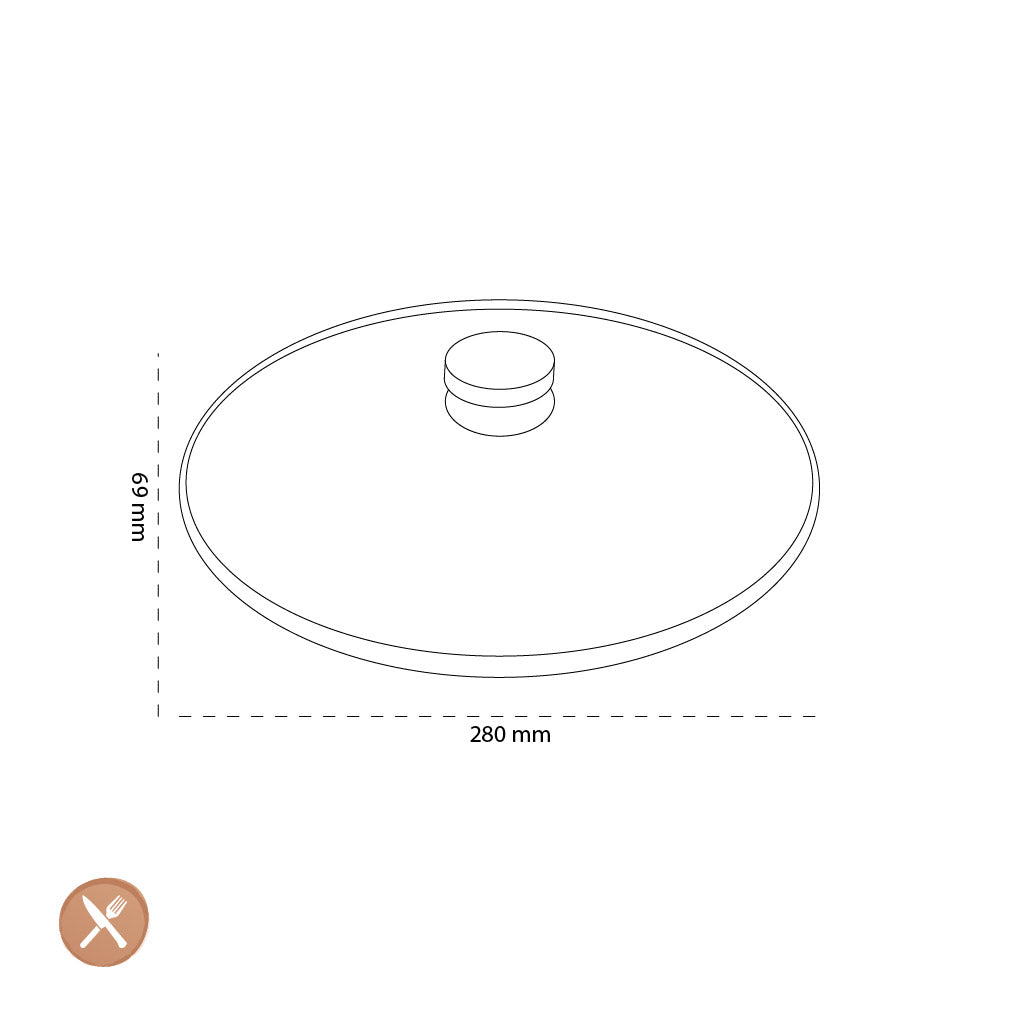 Demeyere - Glasdeckel 28 cm