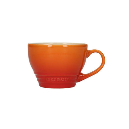 LeCreuset - Große Cappuccinotasse Orange Rot 0,4l