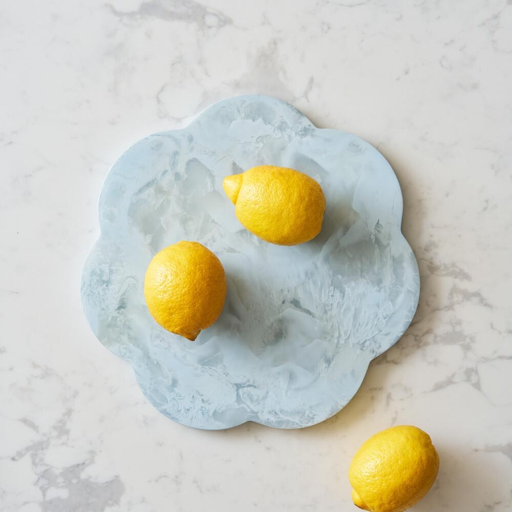 Addison Ross - Servierplatte - Scallop Blue