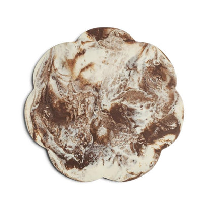 Addison Ross - Servierplatte - Scallop Chocolate