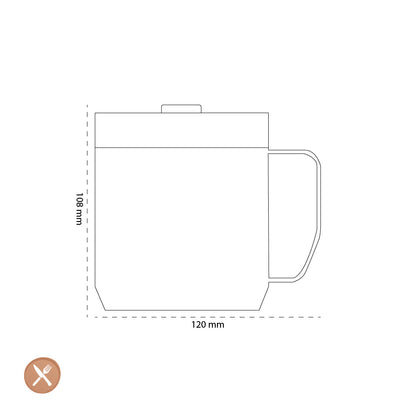 Stanley - Le séjour-Tasse Hot Camp 0,35L Vert Martelé