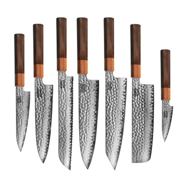 Shinrai Knives – Kigami Exklusives 7-teiliges Damastmesserset