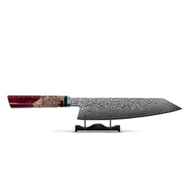 Shinrai Knives - Rubin Oktagon Damast Kiritsuke Messer 23 CM - Sonderausgabe