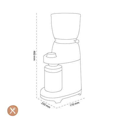 Smeg - Moulin à café | Crème | années 1950 | Moulin à café