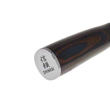 Shinrai Knives - Couteau de chef chinois imprimé Damas 18 cm