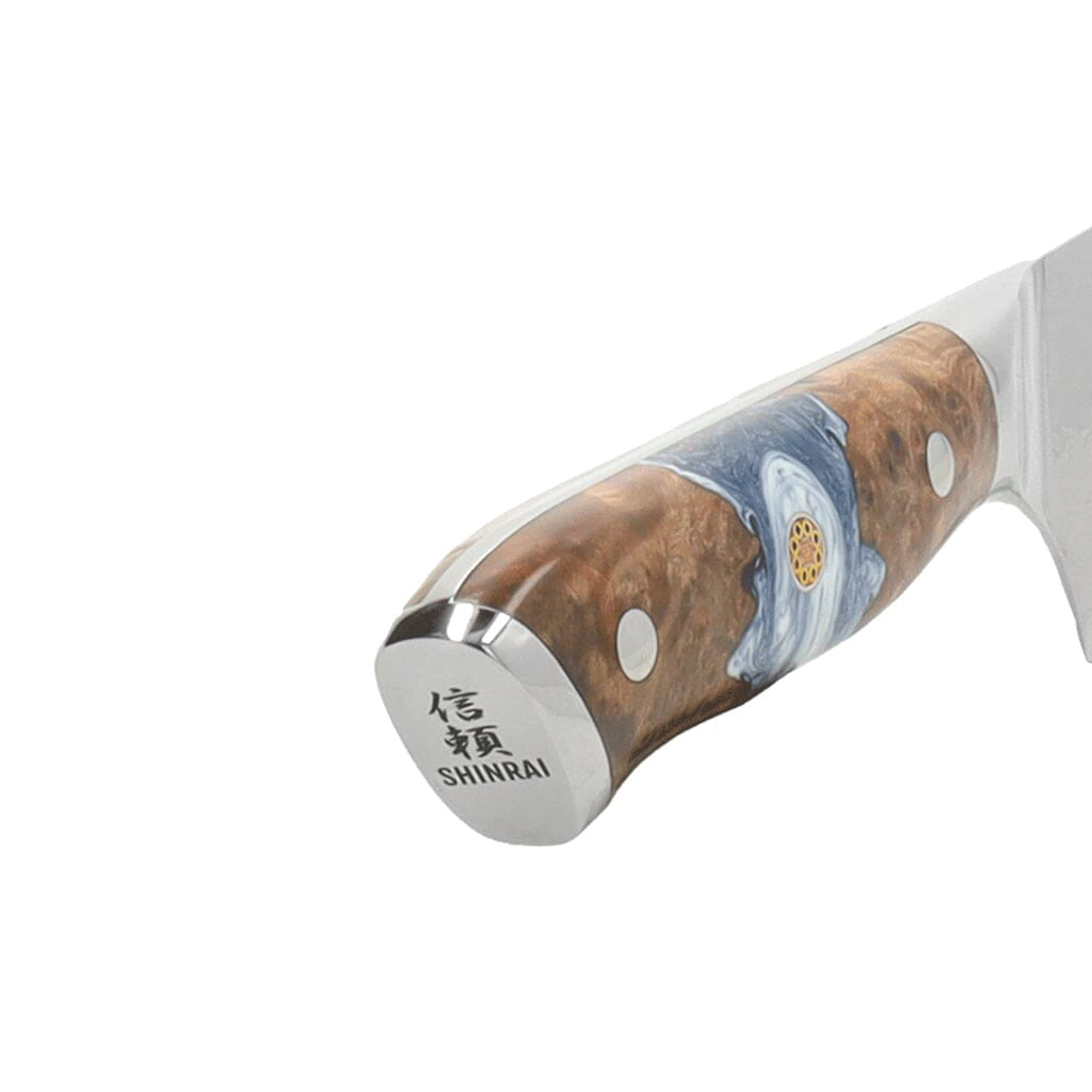 Shinrai Knives - Eclipse Series Damascus Santokumesser 18 cm