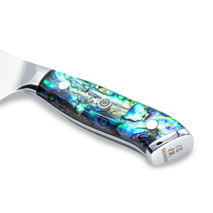 Shinrai Knives - Nakiri-Messer aus Perlmuttjuwelen, Damaszener, 20 cm