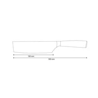 Shinrai Knives - Nakiri aus gehämmertem Edelstahl 18 cm