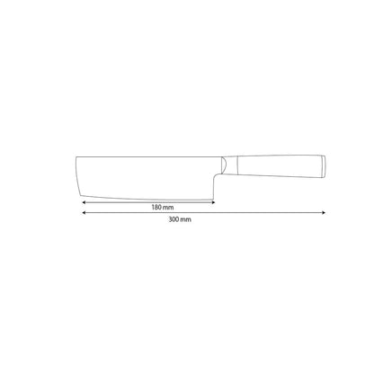 Shinrai Knives - Gehämmerte Damast BR Damast Nakiri 18 cm