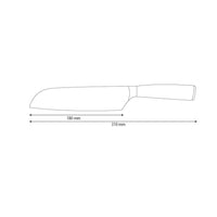 Shinrai Knives - Santoku aus gehämmertem Edelstahl 18 cm