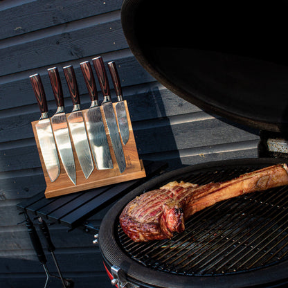 Shinrai Knives - Ensemble de couteaux 9 pièces imprimé Damas