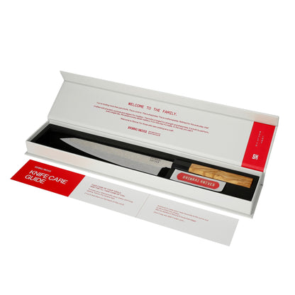 Shinrai Messer - Takumi Kaza Damascus Kiritsuke 20 cm