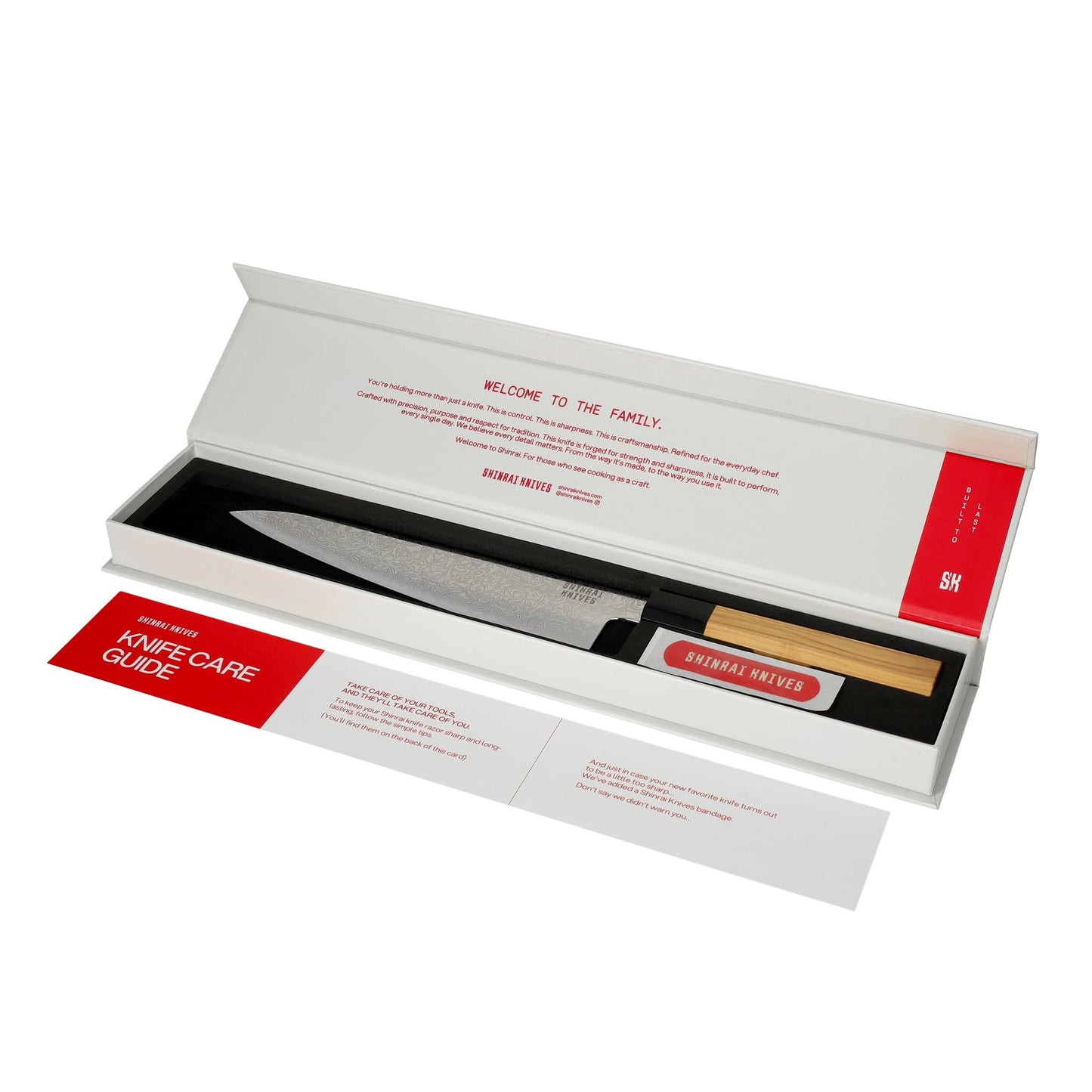 Shinrai Knives - Takumi Kaza Damascus Kochmesser 20 cm