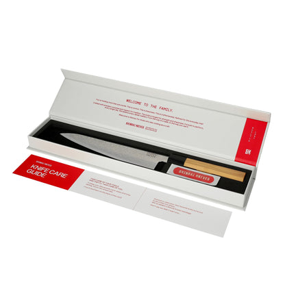 Shinrai Knives - Takumi Kaza Damascus Kochmesser 20 cm