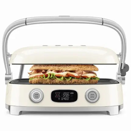Smeg - Multifunktionsgrill | Creme | 50er Jahre | Kontaktgrill