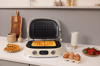Smeg - Multifunktionsgrill | Creme | 50er Jahre | Kontaktgrill