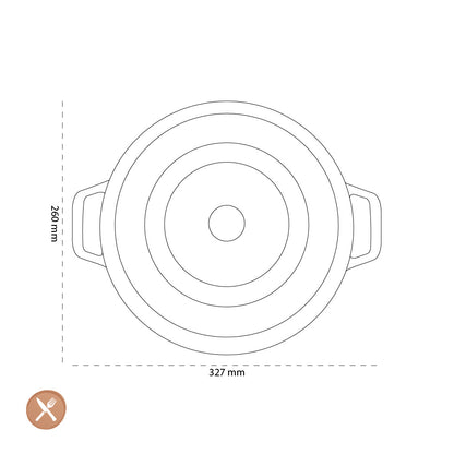 Staub - Runde Cocotte 26 cm - Basilikum