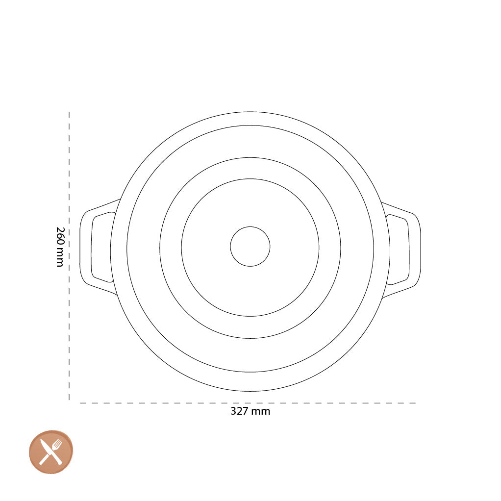 Staub - Runde Cocotte 26 cm - Kirsche