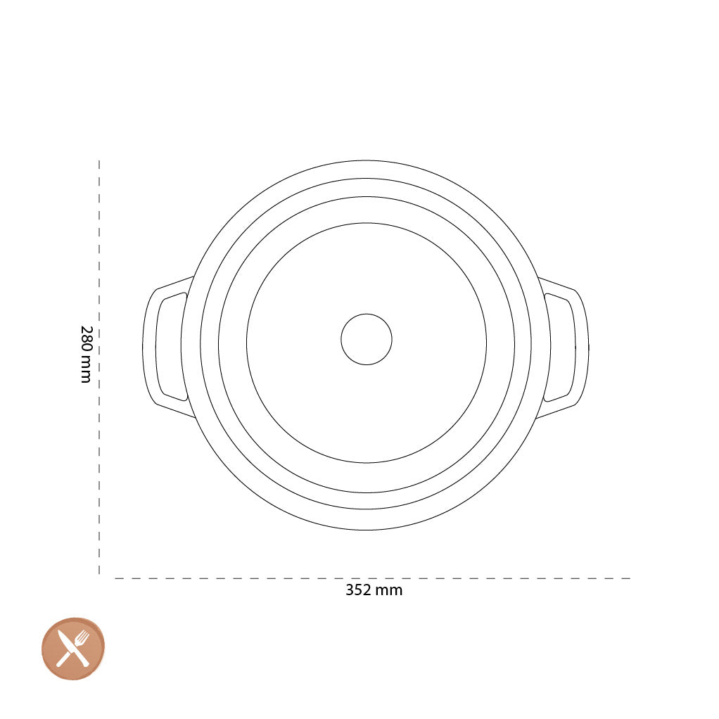 Staub - Runde Cocotte 28 cm - Basilikum