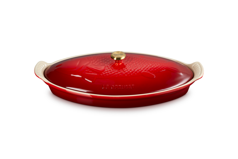 Le Creuset - Auflaufform Fisch 'Cherry Red'