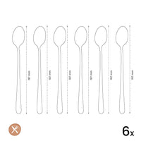 Amefa - Austin 6 Latte Lepels - Champagne Latte lepels Amefa 