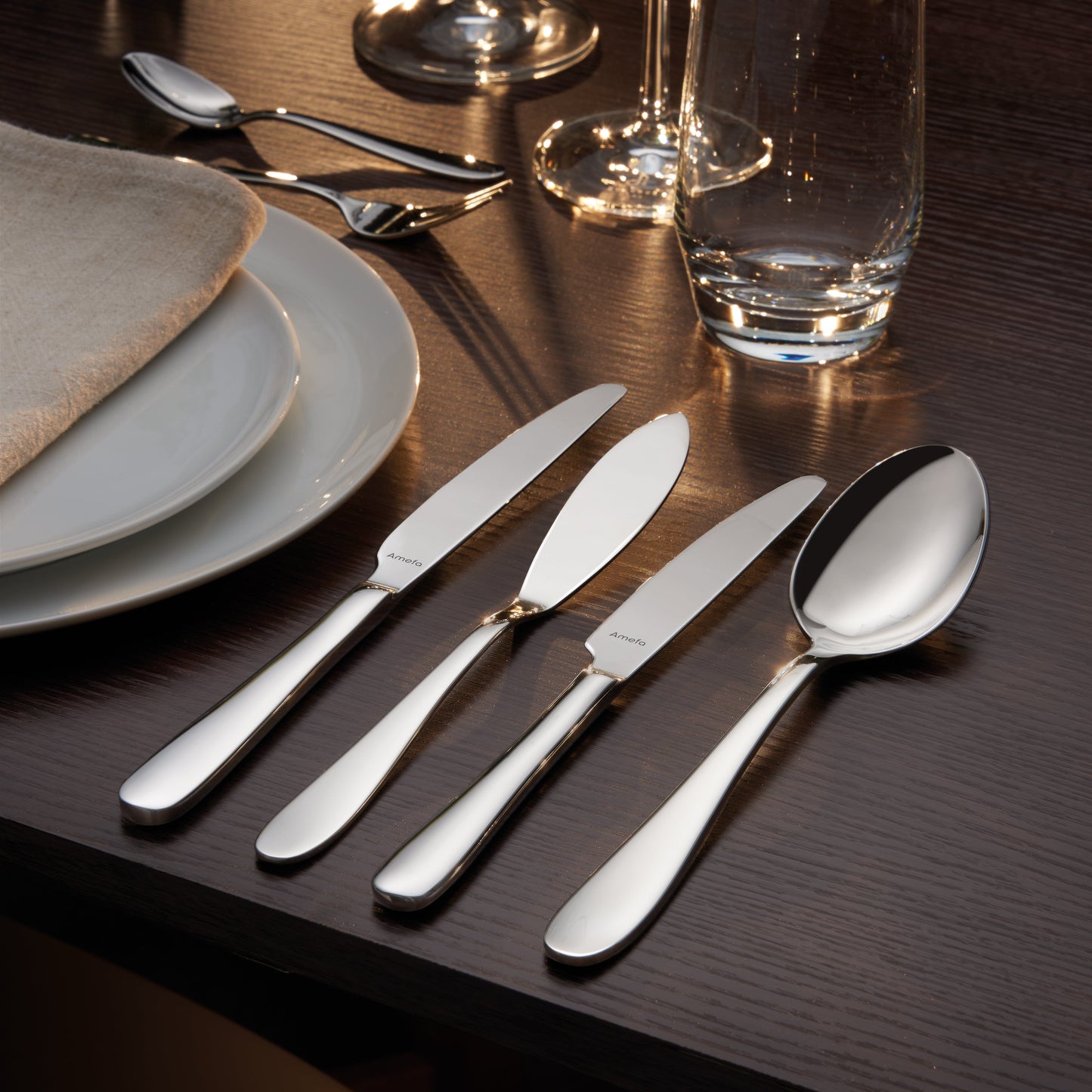 Amefa - Oxford 24-delige Bestelset 6 Personen Hoogglans - in luxe kist Bestekset Amefa 