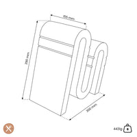 Artelegno - Chicane Magnetisch Messenblok - Walnotenhout Magnetisch messenblok Artelegno 