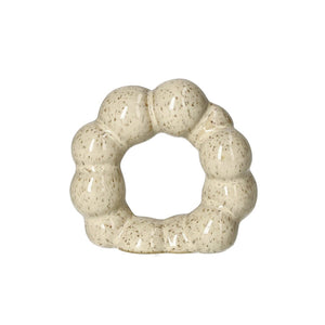 BYON - Ronds de serviette Porto - Beige - Lot de 4