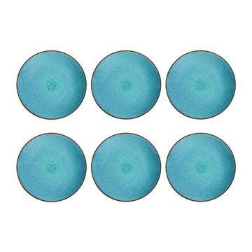 Medard de Noblat - Feeling Turquoise Dessertteller 21 cm (6er-Set)