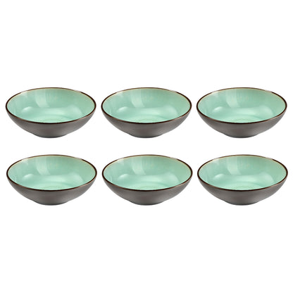 Médard de Noblat - Assiettes à pâtes Feeling Jade 18 cm (lot de 6)