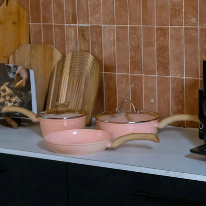 Ensemble de 2 poêles à frire Cook &amp; Pan - Blush