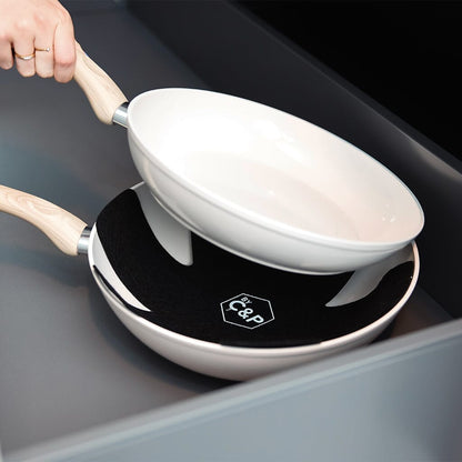 Ensemble de 3 poêles à frire Cook &amp; Pan - Go Ivory