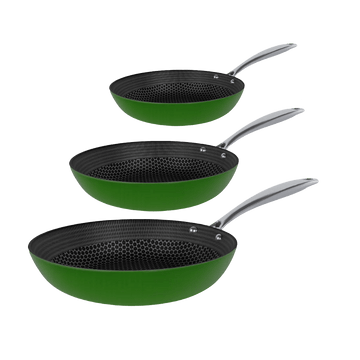 Cook & Pan - Honey Go Green Koekenpannenset 3-delig Pannenset Cook & Pan 