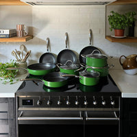 Cook &amp; Pan - Casserole Honey Go Green 24 cm avec couvercle en verre Cook &amp; Pan