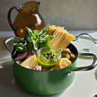 Cook &amp; Pan - Casserole Honey Go Green 24 cm avec couvercle en verre Cook &amp; Pan